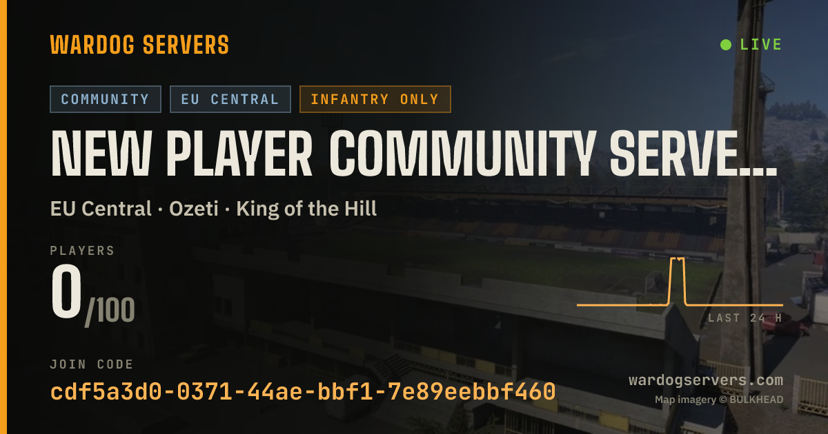 Live status banner for New Player Community Server (xREALM) EU #1