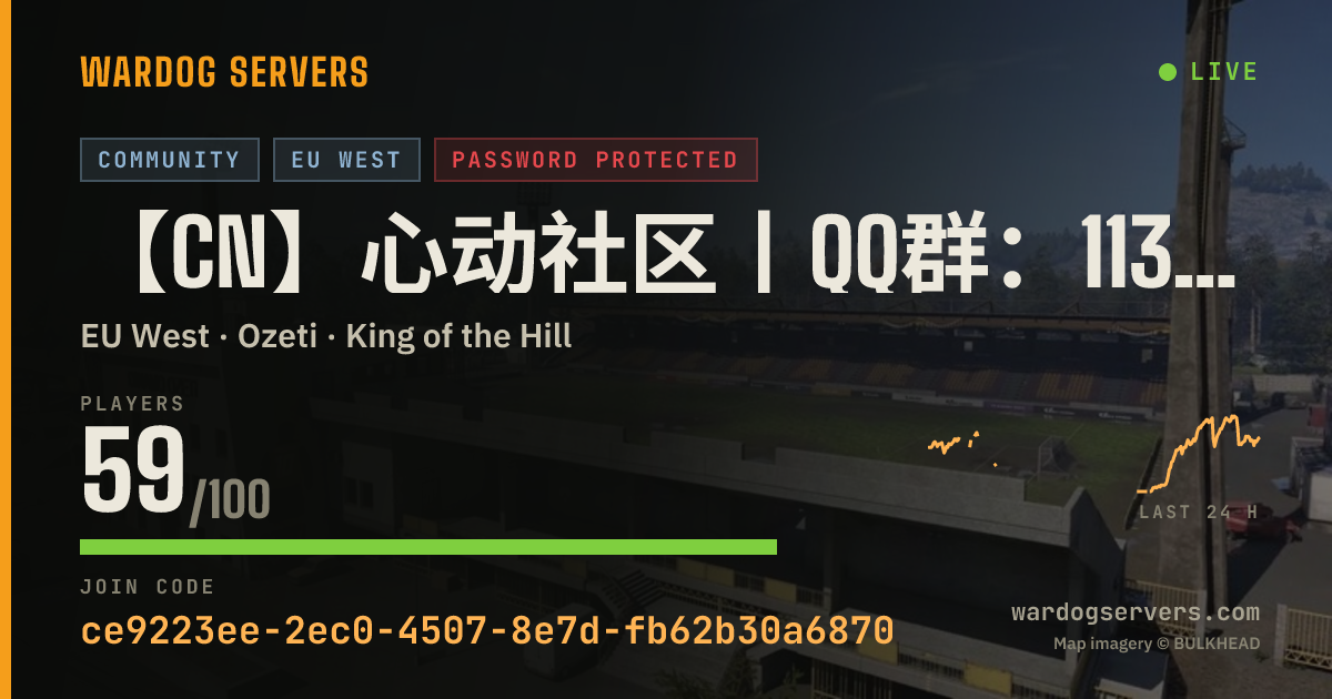 Live status banner for 【CN】心动社区丨QQ群：1130518576丨活动1服