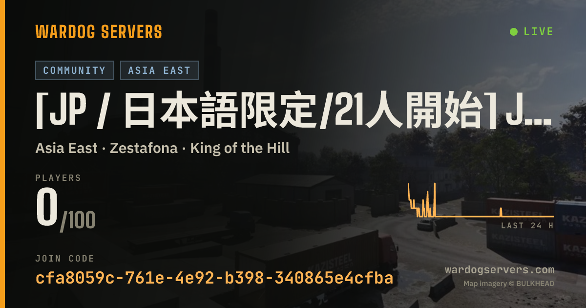 Live status banner for [JP / 日本語限定/21人開始] JPN KURO-NEKO FIELD