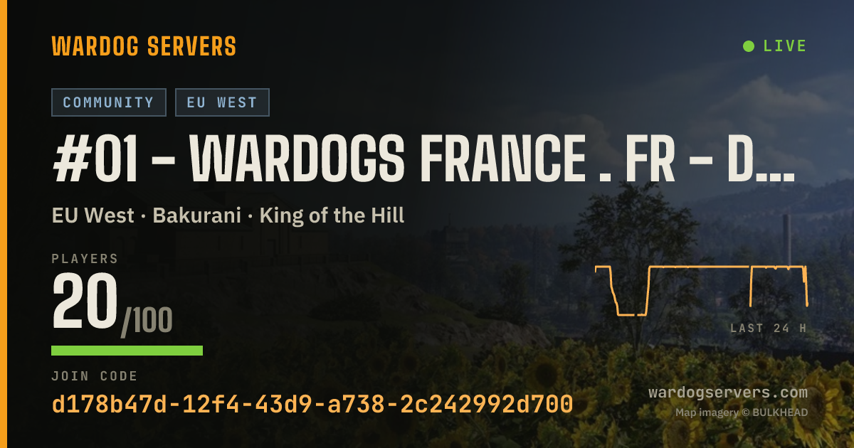 Live status banner for #01 - WARDOGS FRANCE . FR - discord.gg/wardogsfr