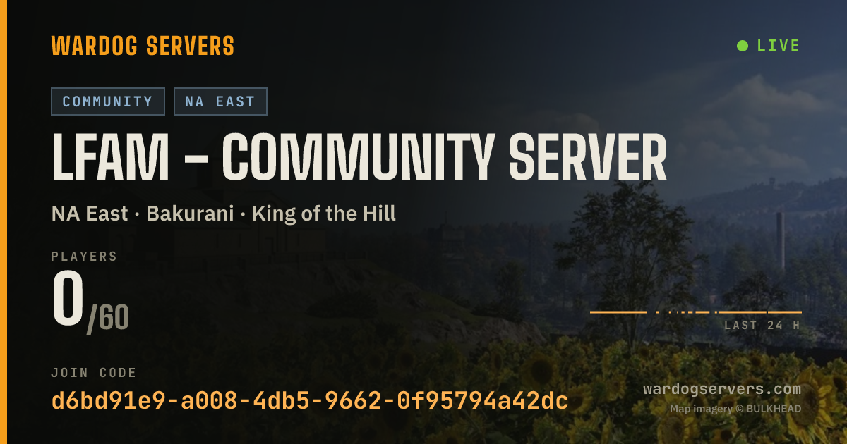 Live status banner for LFAM - Community Server
