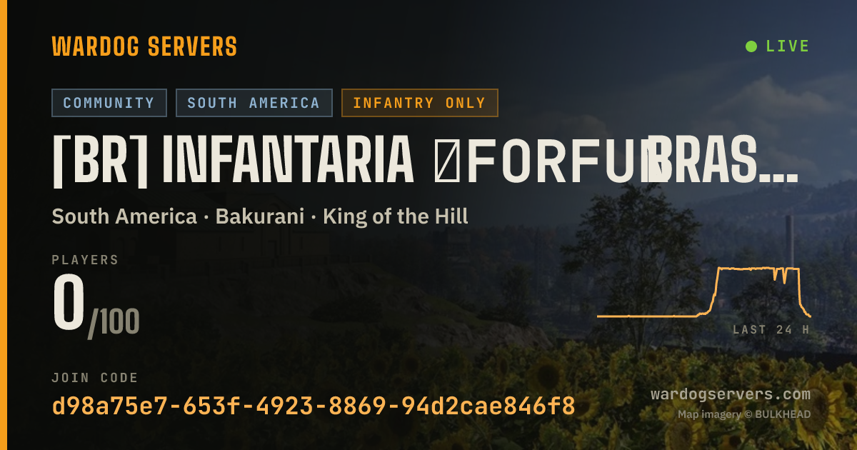 Live status banner for [BR] Infantaria ★FORFUN BRASIL★forfunbrasil.com.br
