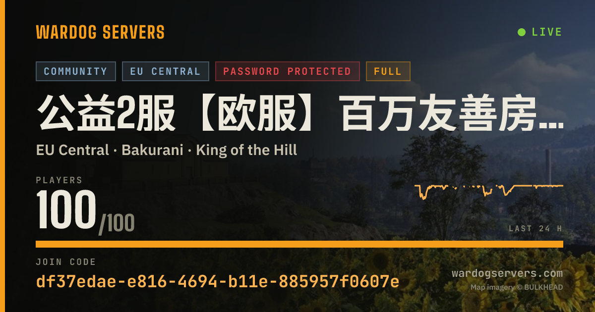 Live status banner for 公益2服【欧服】百万友善房-百倍收益-QQ群：540851