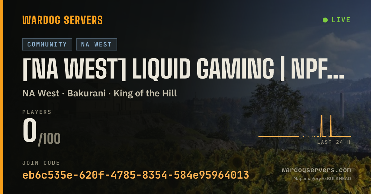 Live status banner for [NA West] LiQuid Gaming | NPF | liqgaming.com/discord