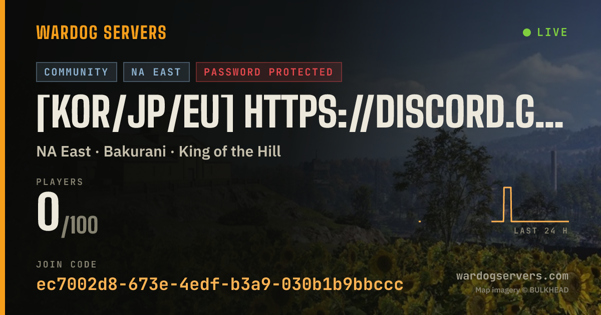 Live status banner for [KOR/JP/EU] https://discord.gg/2duwTKWpGr