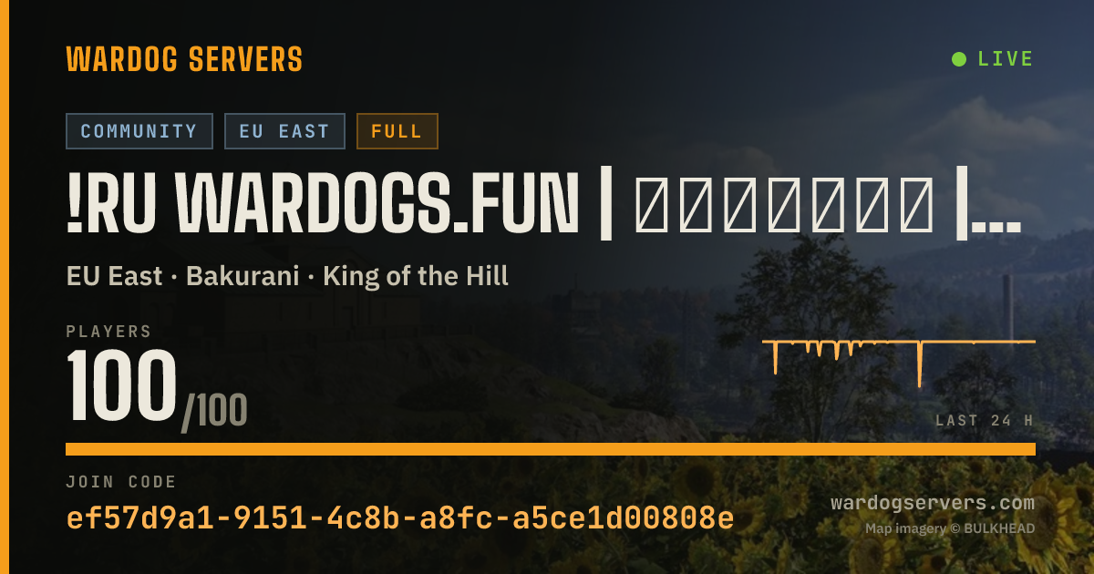 Live status banner for !RU wardogs.fun | Ротация | Статистика