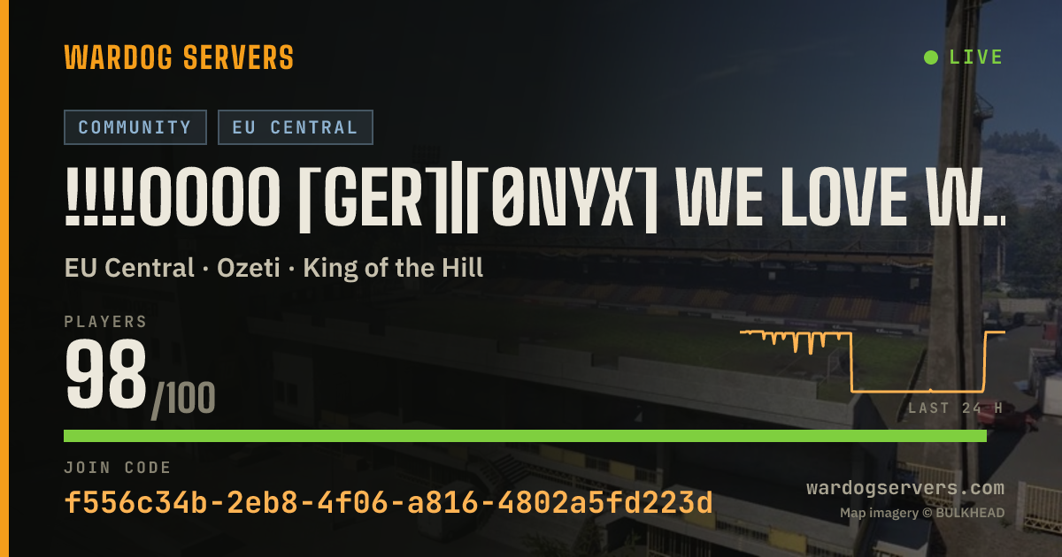 Live status banner for !!!!0000 [GER]|[Ønyx] WE LOVE WARDOGS