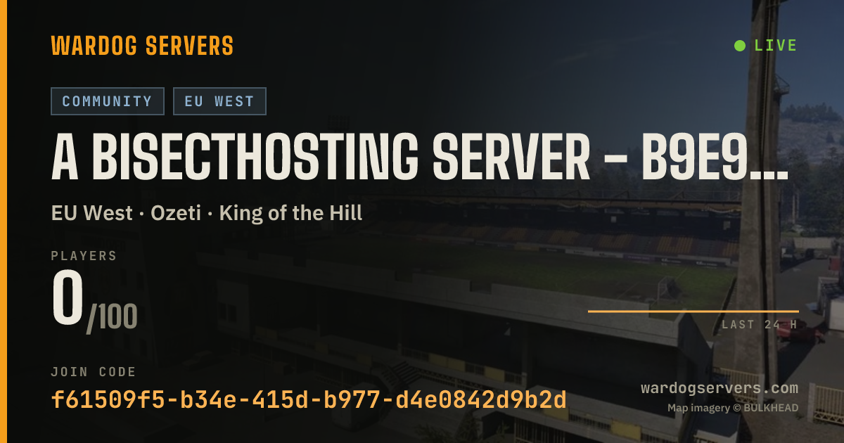 Live status banner for A BisectHosting Server - b9e98aa0