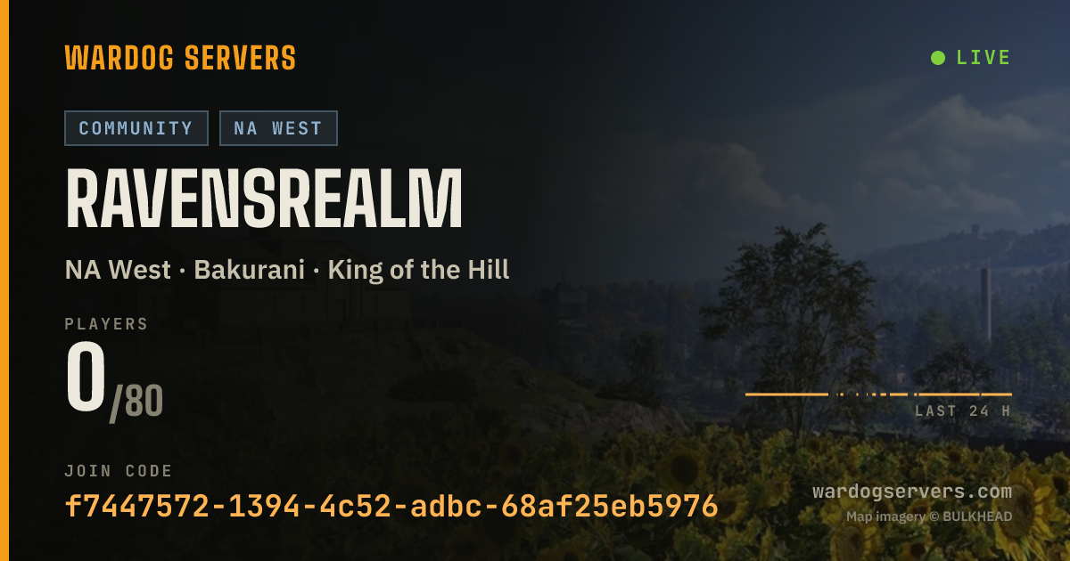 Live status banner for ravensrealm