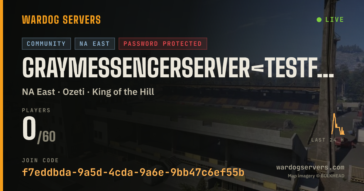 Live status banner for GrayMessengerServer<TestFunction><NotOpenToPublic>