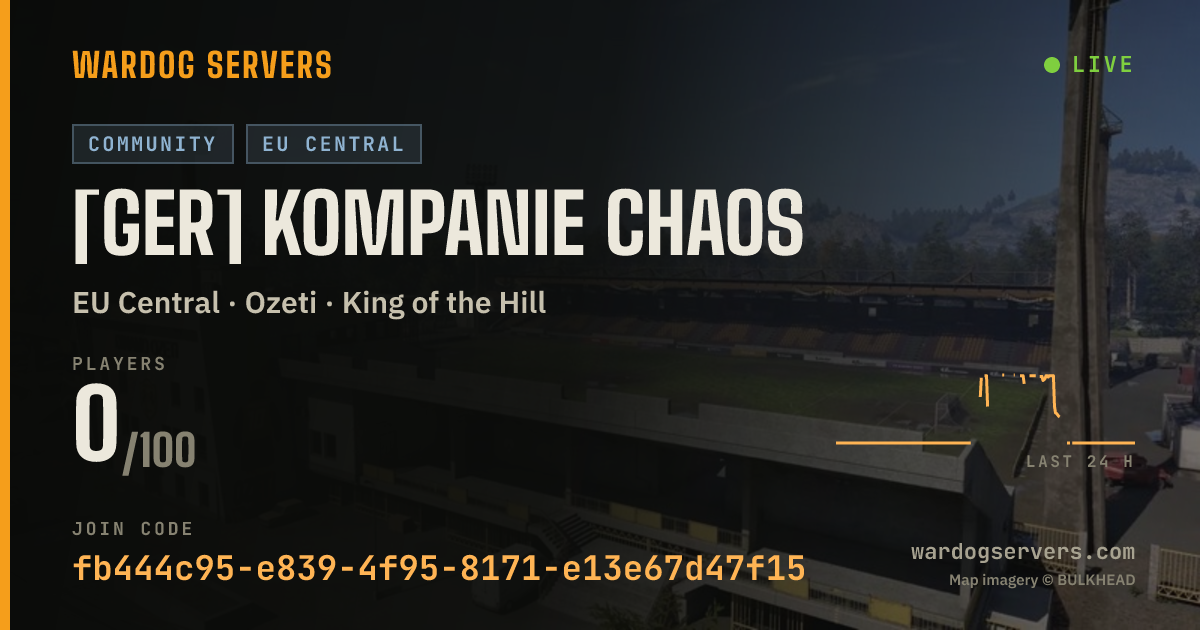 Live status banner for [GER] Kompanie Chaos