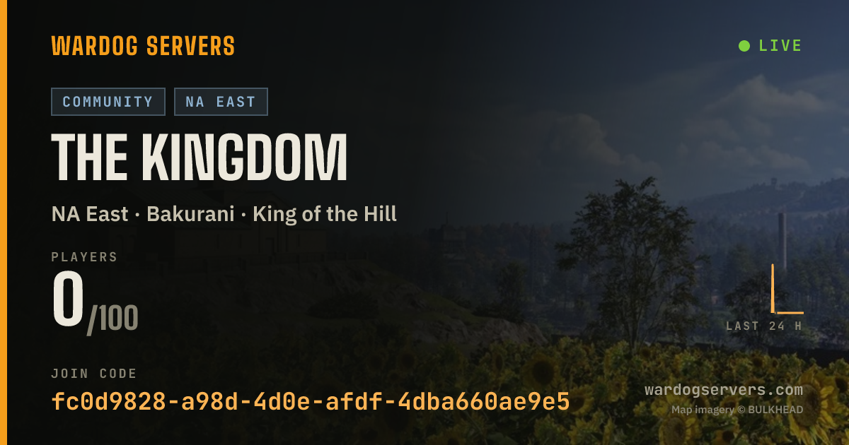 Live status banner for THE KINGDOM