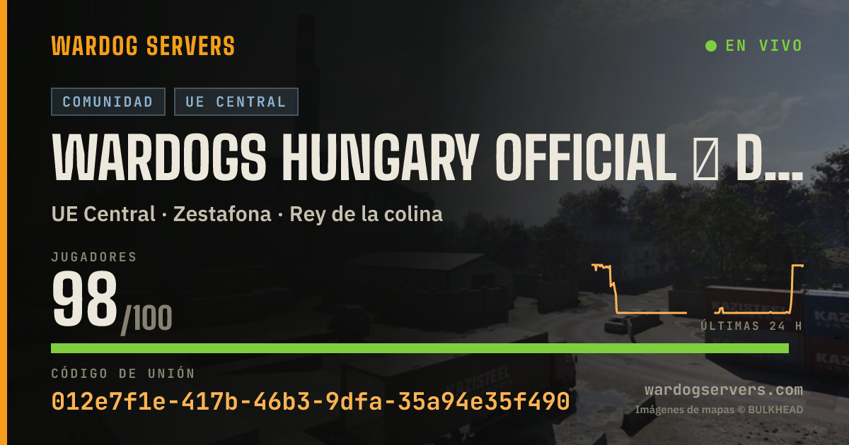 Banner de estado en vivo de Wardogs Hungary Official │ discord.gg/wardogshungary │ #01