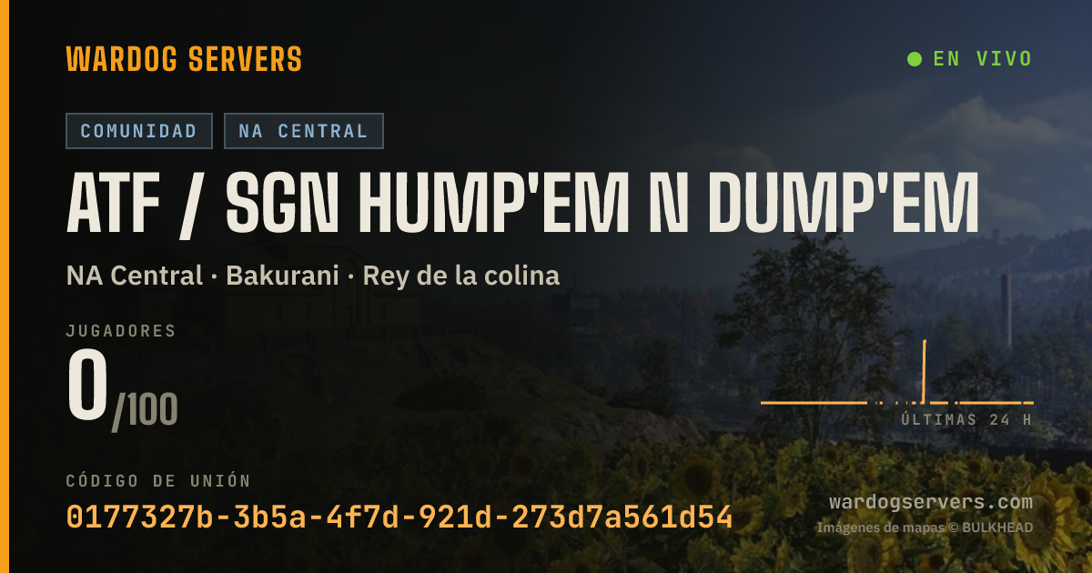 Banner de estado en vivo de ATF / SGN Hump'em N Dump'em