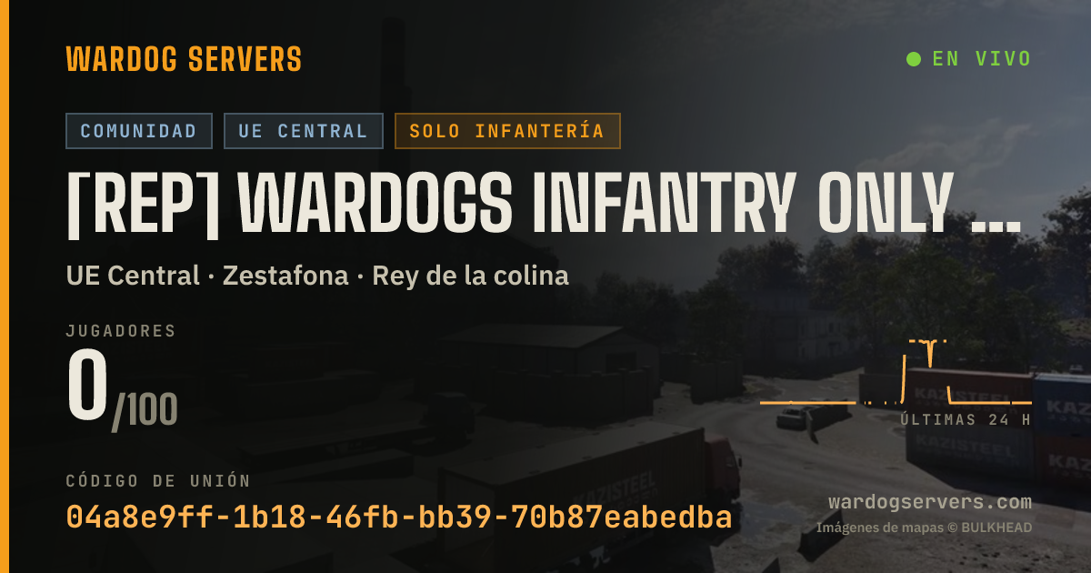 Banner de estado en vivo de [REP] Wardogs Infantry Only Server