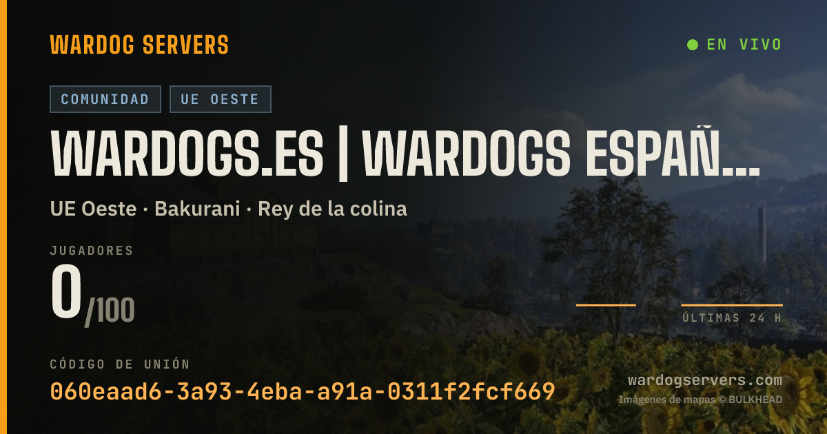 Banner de estado en vivo de WARDOGS.ES | WARDOGS ESPAÑA & LATAM #2