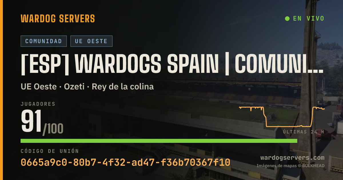 Banner de estado en vivo de [ESP] WARDOGS SPAIN | Comunidad española | wardogsspain.com