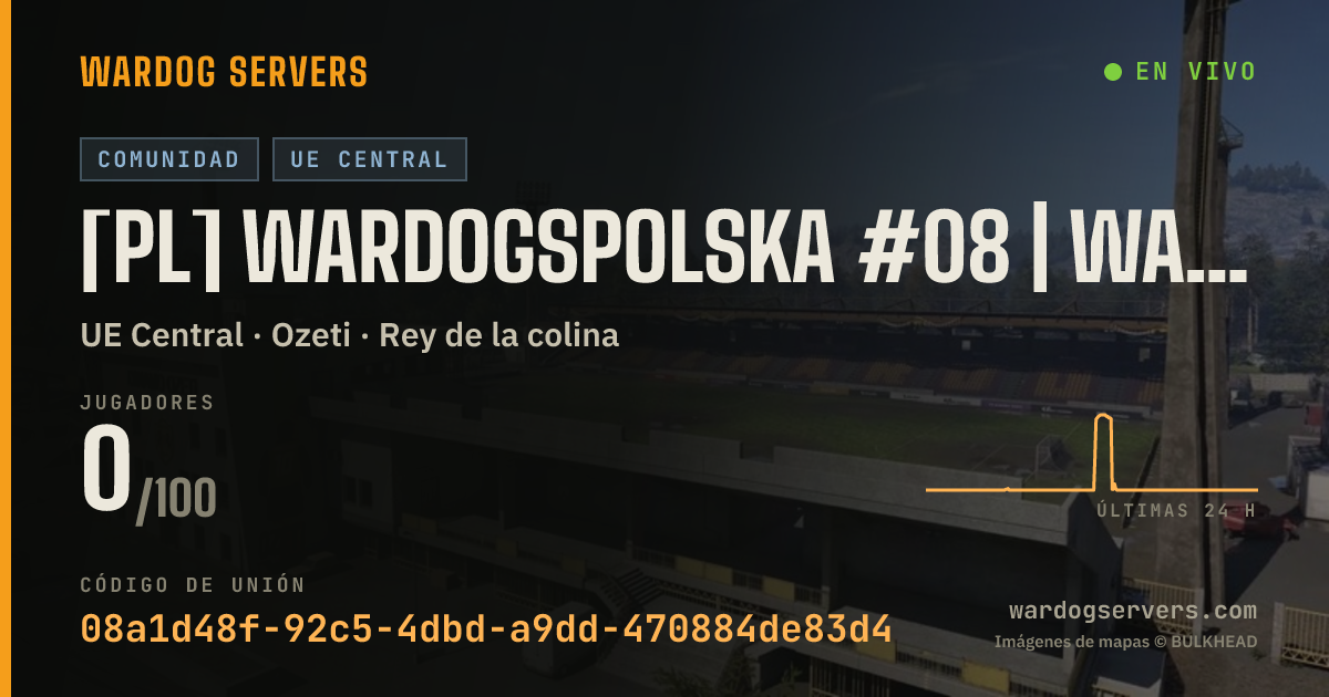 Banner de estado en vivo de [PL] WardogsPolska #08 | WARDOGSZONE.PL | RANKING