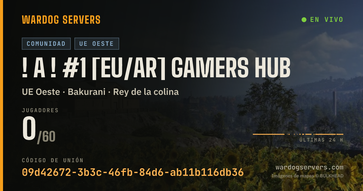 Banner de estado en vivo de ! A ! #1 [EU/AR] Gamers Hub