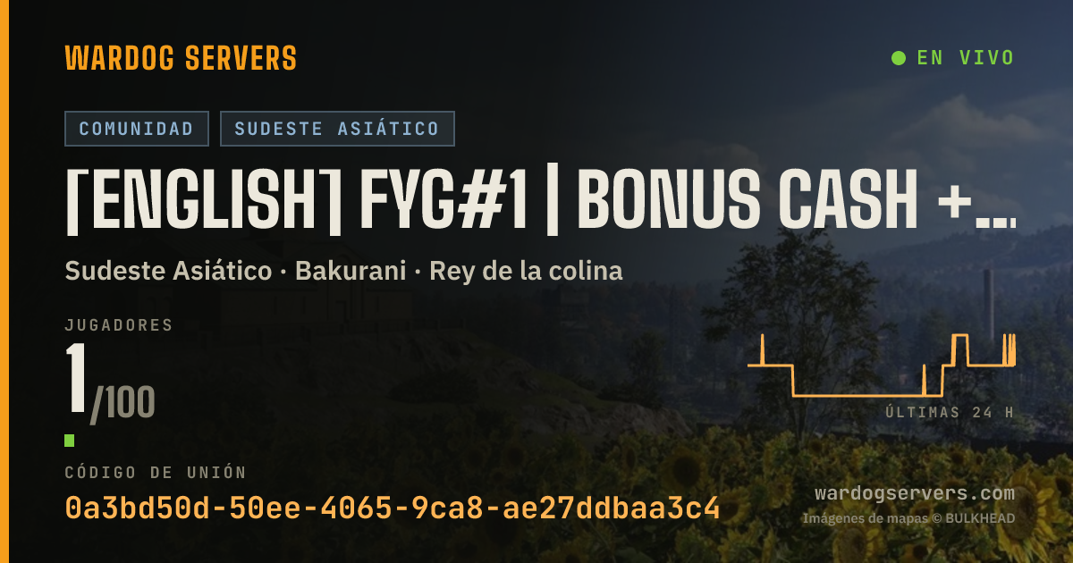 Banner de estado en vivo de [ENGLISH] FYG#1 | BONUS CASH + XP | ACTIVE ADMIN + AI ANTICHEAT