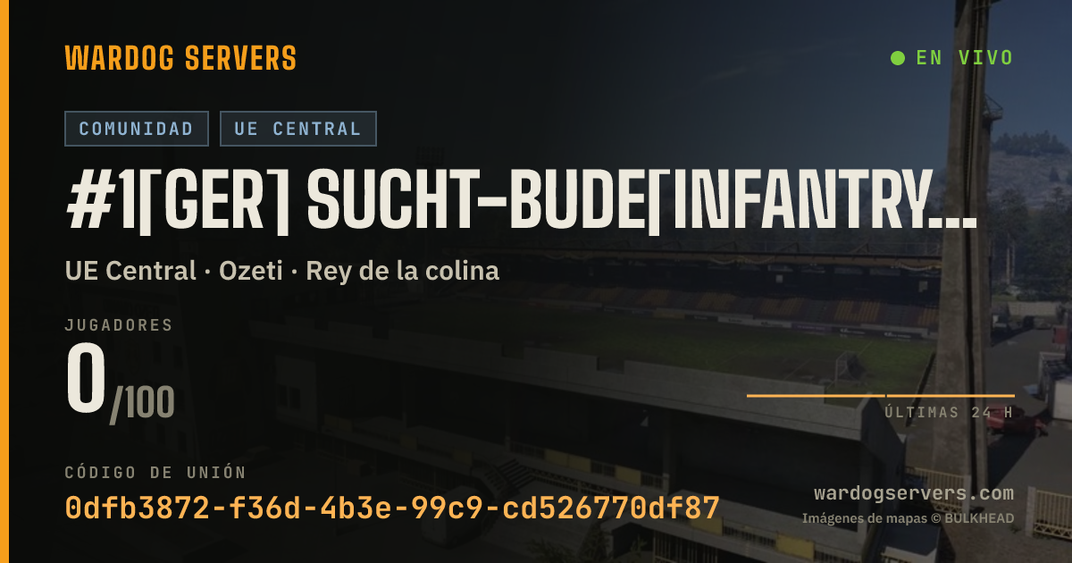 Banner de estado en vivo de #1[GER] Sucht-Bude[InfantryOnly]
