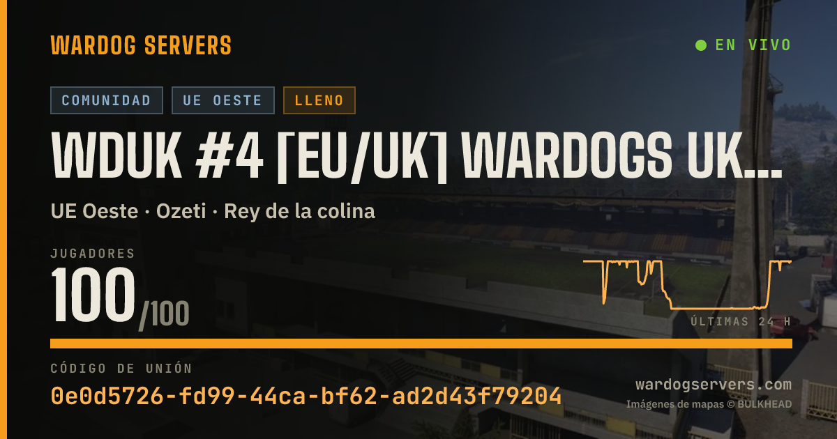 Banner de estado en vivo de WDUK #4 [EU/UK] WARDOGS UK Discord.gg/wardogsuk