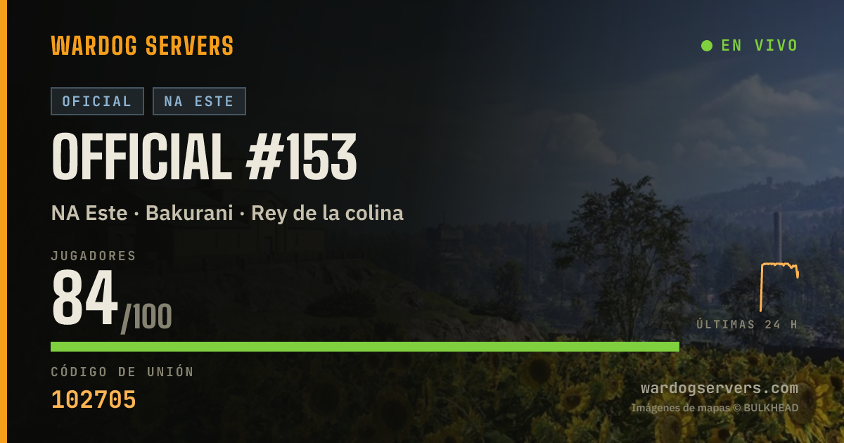 Banner de estado en vivo de Official #153