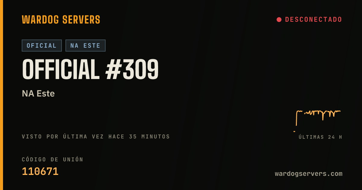 Banner de estado en vivo de Official #309