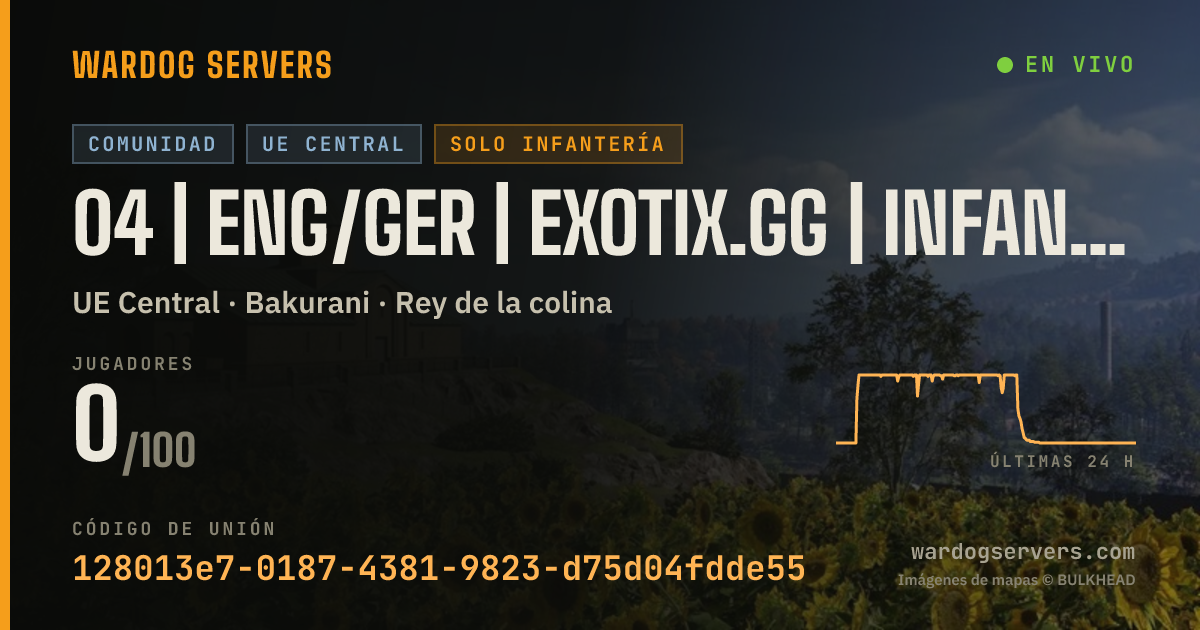 Banner de estado en vivo de 04 | ENG/GER | EXOTIX.GG | INFANTRY | 00-00-00