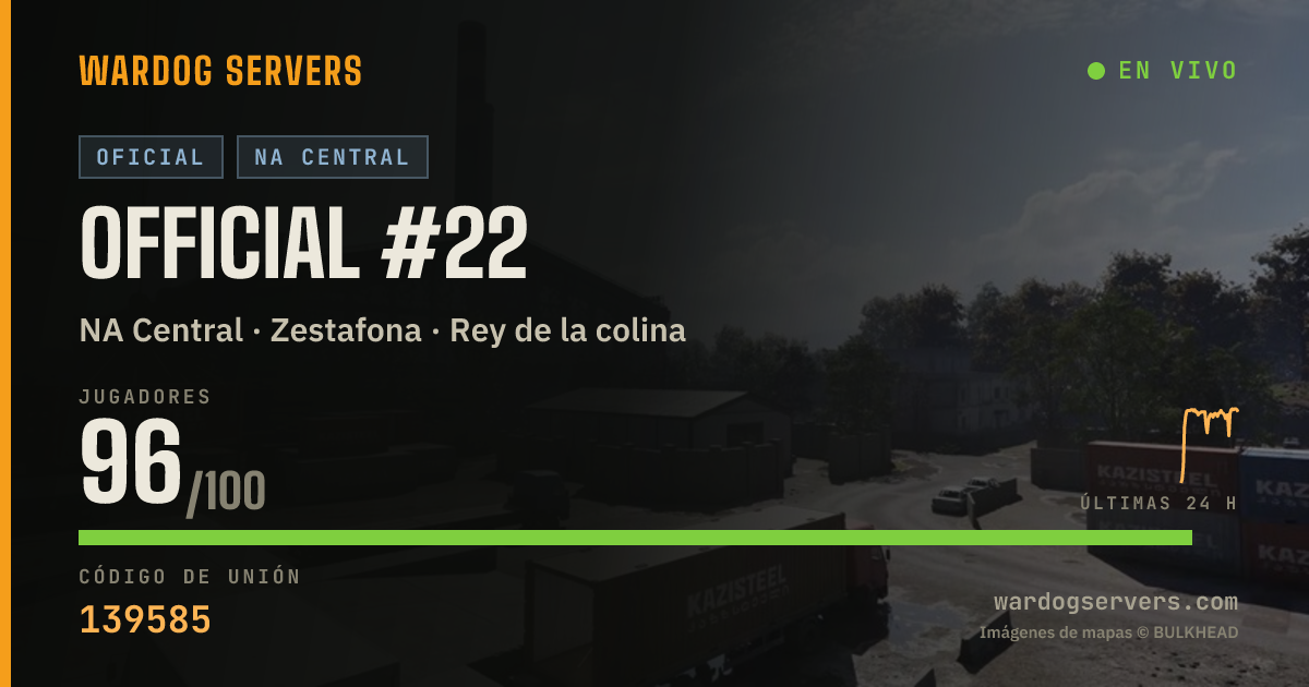 Banner de estado en vivo de Official #22