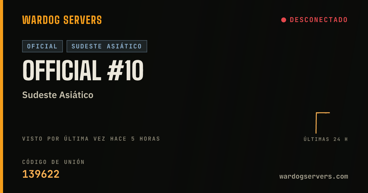 Banner de estado en vivo de Official #10