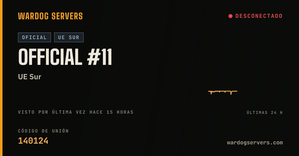 Banner de estado en vivo de Official #11