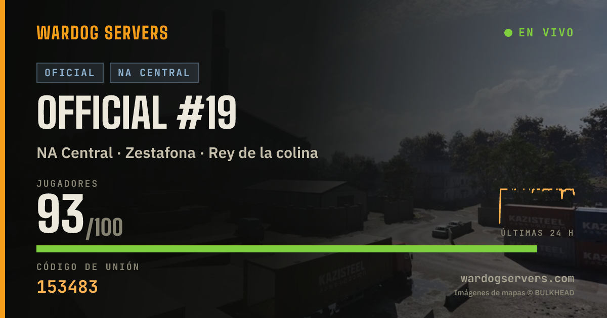 Banner de estado en vivo de Official #19