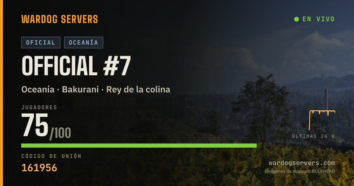 Banner de estado en vivo de Official #7