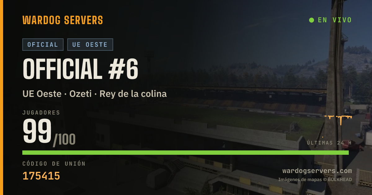Banner de estado en vivo de Official #6