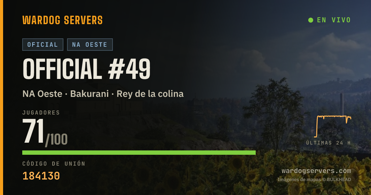 Banner de estado en vivo de Official #49