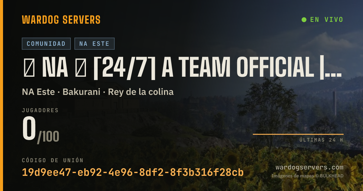 Banner de estado en vivo de ⸺ NA ⸺ [24/7] A Team Official | New Players & Veterans Welcome