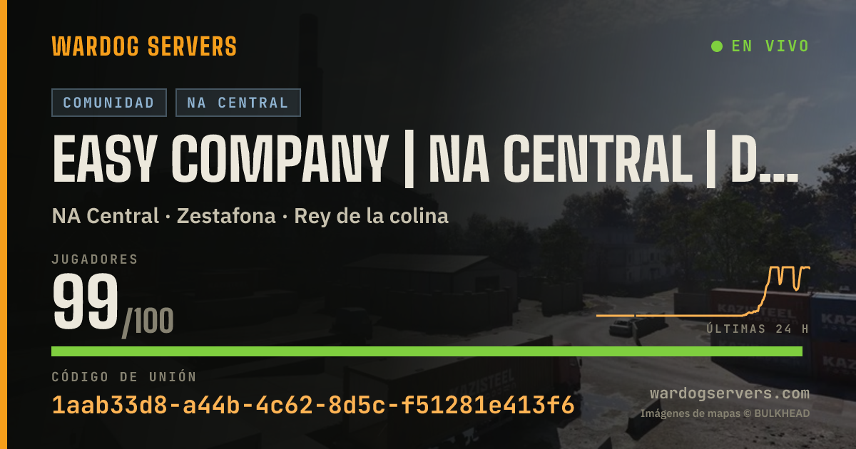 Banner de estado en vivo de EASY Company | NA CENTRAL | discord.gg/easycompany