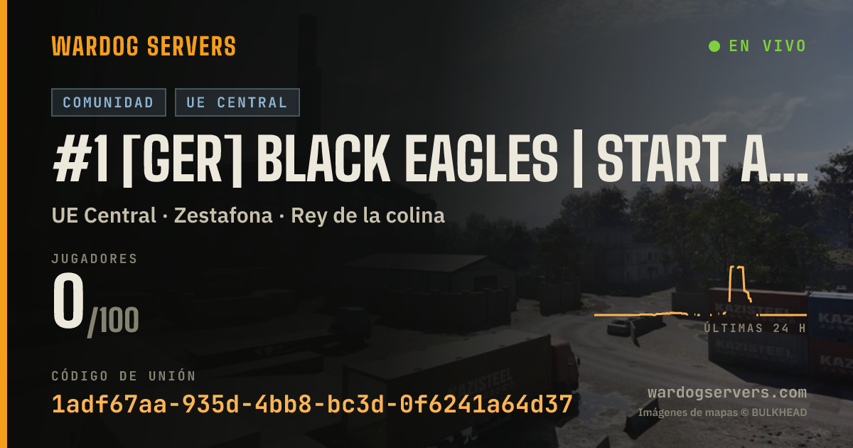Banner de estado en vivo de #1 [GER] Black Eagles | Start ab 20p | alle Maps | Vanilla |