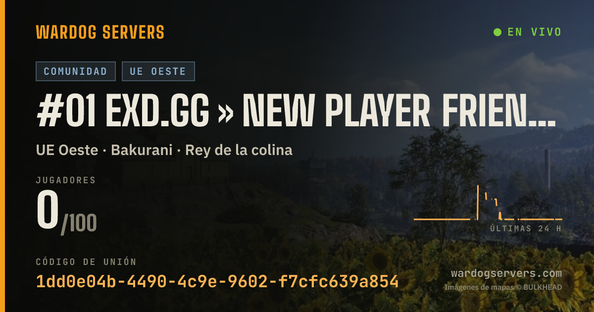 Banner de estado en vivo de #01 EXD.gg » New Player Friendly » All Maps | Discord.exd.gg