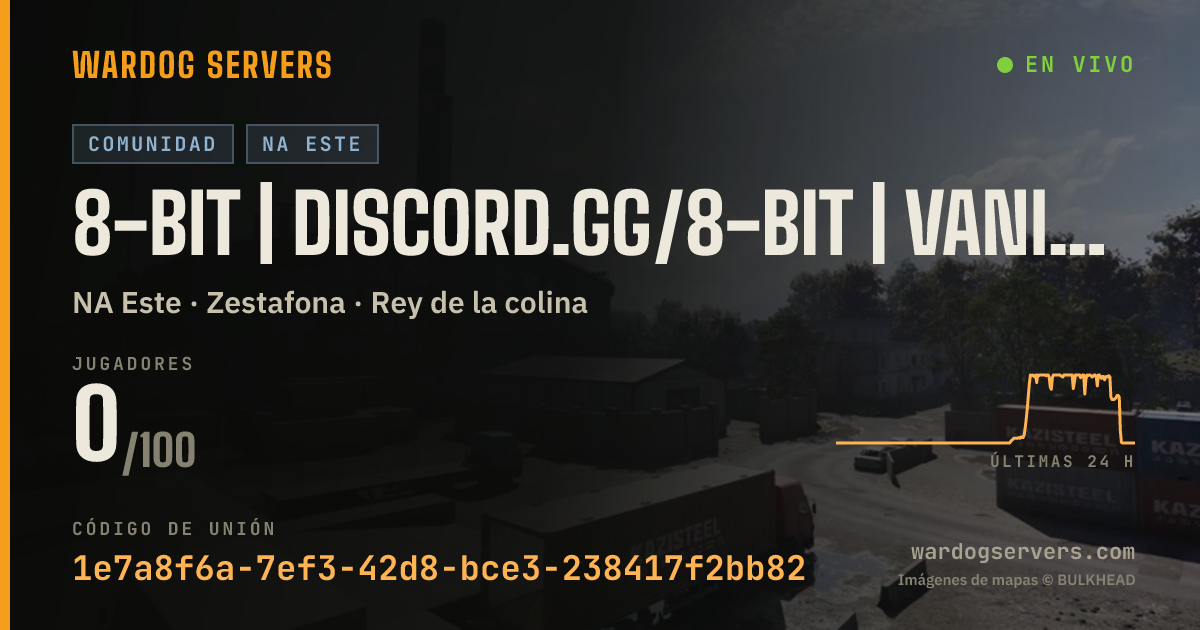 Banner de estado en vivo de 8-BIT | discord.gg/8-bit | Vanilla Mixed Modes