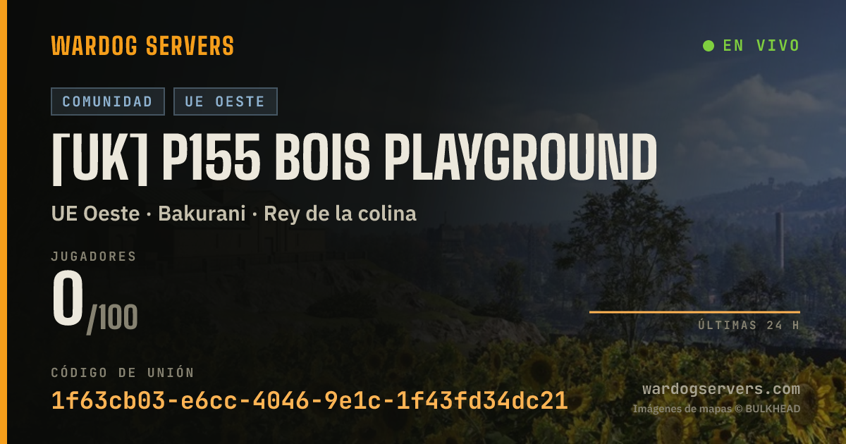 Banner de estado en vivo de [UK] P155 Bois Playground