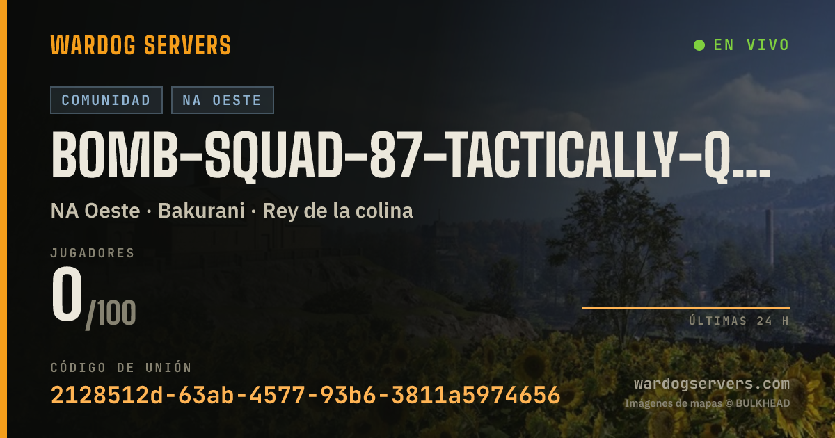 Banner de estado en vivo de bomb-squad-87-tactically-questionable
