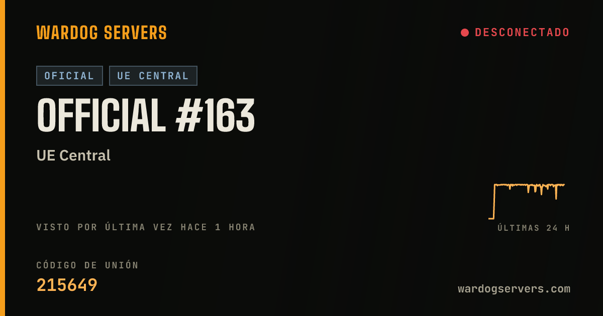 Banner de estado en vivo de Official #163