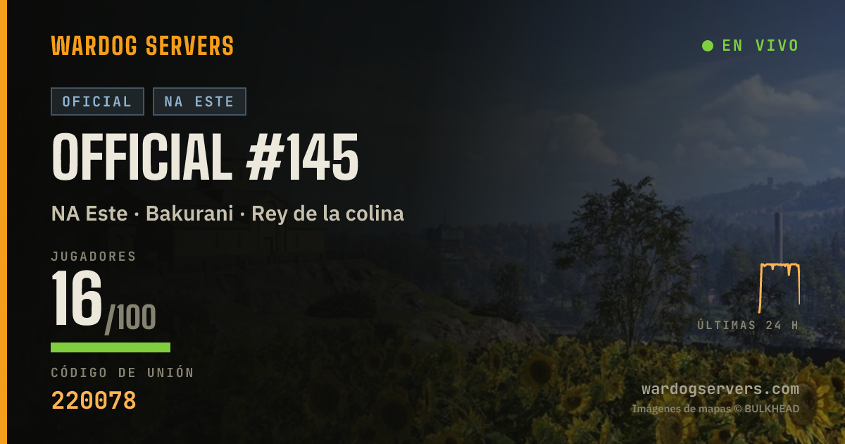 Banner de estado en vivo de Official #145