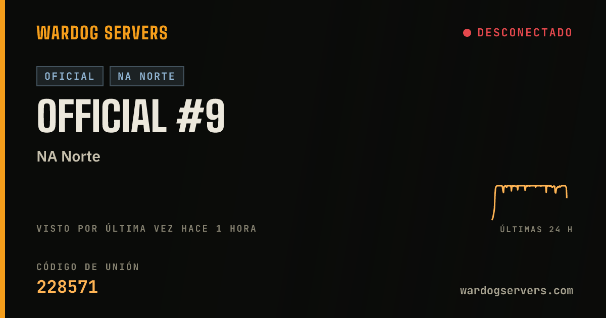 Banner de estado en vivo de Official #9