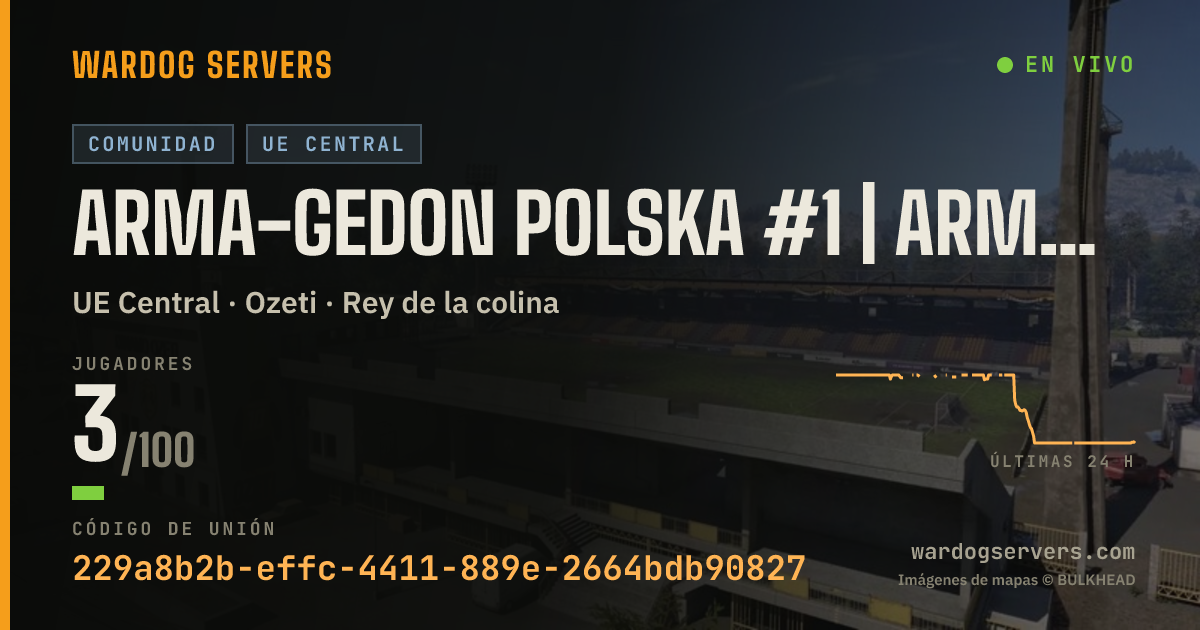 Banner de estado en vivo de Arma-Gedon POLSKA #1 | arma-gedon.pl