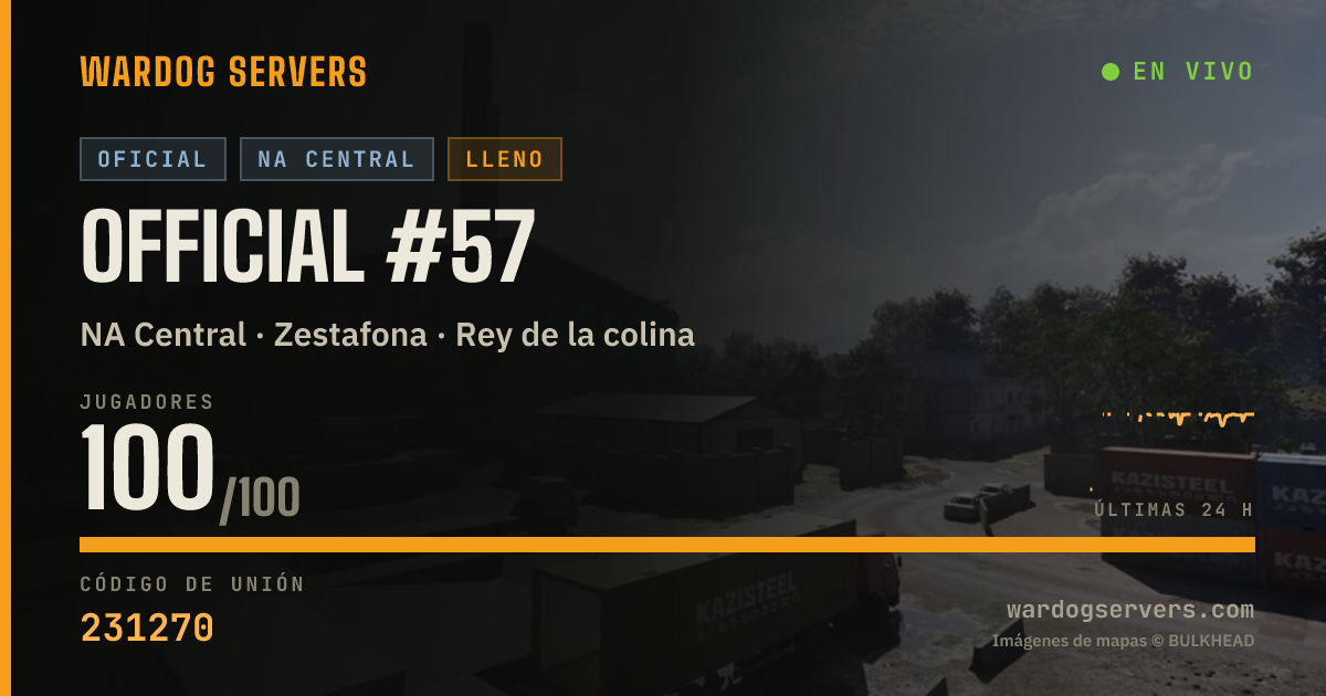 Banner de estado en vivo de Official #57