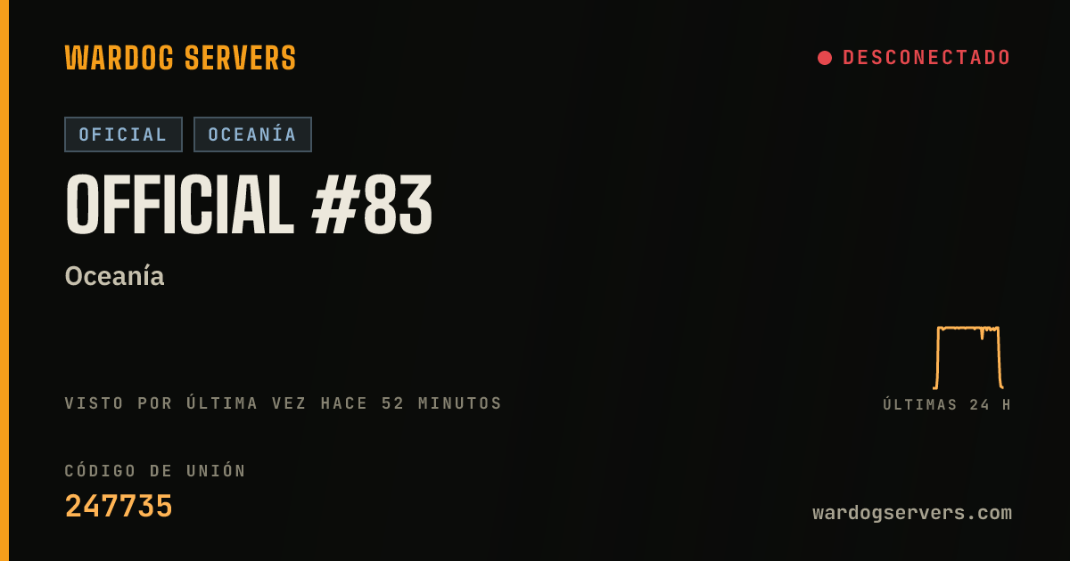 Banner de estado en vivo de Official #83