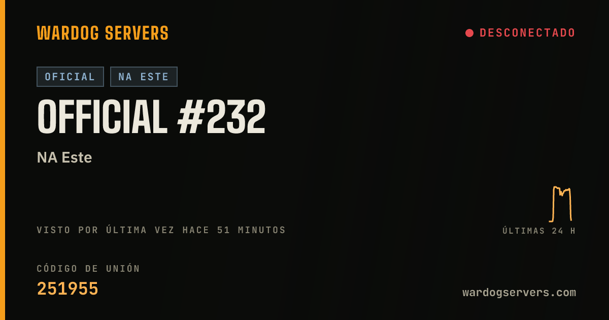 Banner de estado en vivo de Official #232